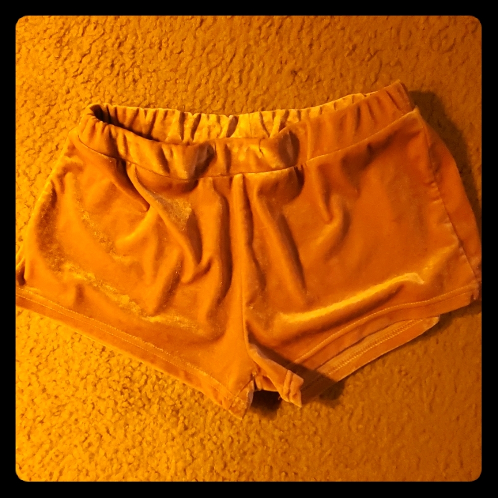 Pink Velour Shorts